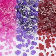 10.5oz Pink Sea Glass Decor Red Crushed Sea Glass Purple Amber Tumbled Sea Glass Decor Crushed Sea Glass for Beach Wedding Party Decor Home Aquarium Decor Crafts Vase Filler